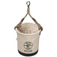 Tapered-Wall Bucket, 12" L x 9" W x 12" H, Canvas, Natural Dufferin Supply