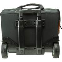 Tradesman Pro Rolling Tool Bag, Ballistic Polyester, 24 Pockets, Black/Orange Dufferin Supply