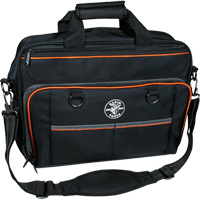 Tradesman Pro Tech Bag with Laptop Pocket, Polyester, 22 Pockets, Black/Orange Dufferin Supply