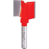 Fraise - foret droit &agrave; double cannelure, 1" dia, 3/4" ha, 2" lo, 1/4" Manche Dufferin Supply