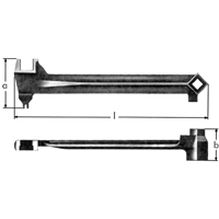 l&eacute;s &agrave; bonde, 2-1/2", Longueur de 15-1/15" Dufferin Supply