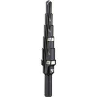 #2 Step Drill Bit, 3/16" - 1/2" , 1/16" Increments, High Speed Steel Dufferin Supply