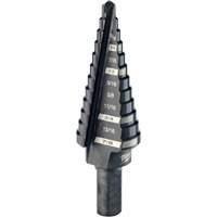 #4 Step Drill Bit, 3/16" - 7/8" , 1/16" Increments, High Speed Steel Dufferin Supply