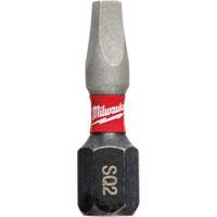 Shockwave Impact Insert Bit, Square, #2, 1/4" Drive Dufferin Supply