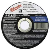 Depressed Centre Cut-Off Wheels, 5" x 0.045", 7/8" Arbor, Type 27, Aluminum Oxide, 13580 RPM Dufferin Supply