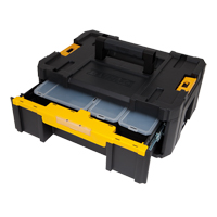 TSTAK&reg; III Tool Box with Single Deep Drawer, 16-3/4" x 12-1/4" x 6-7/8", Black Dufferin Supply
