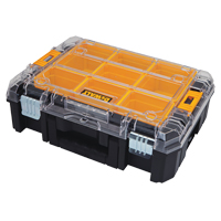 TSTAK&reg; V Organizer with Clear Lid, 17-1/4" x 13" x 6", Black Dufferin Supply