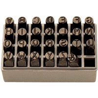 Jeu de lettres pour estampage &agrave; la main, 27 morceaux Dufferin Supply