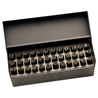 Jeu de lettres et num&eacute;ros pour estampage &agrave; la main, 36 morceaux Dufferin Supply