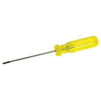 Electrician's Slotted Screwdriver, 1/8" Tip, Round, 7-1/4" L, Plastic Handle Dufferin Supply