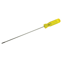 Electrician's Slotted Screwdriver, 1/8" Tip, Round, 11-1/2" L, Plastic Handle Dufferin Supply