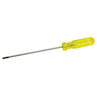 Electrician's Slotted Screwdriver, 5/32" Tip, Round, 9-1/2" L, Plastic Handle Dufferin Supply