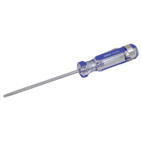 Slotted Screwdriver, 1/8" Tip, Round, 5-1/2" L, Plastic Handle Dufferin Supply