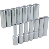 Jeu de douilles, 14 Mcx, Prise de 3/8", Profond Dufferin Supply