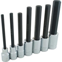 Extra Long Hex Head  Socket Set, Hex, 1/2" Drive, 7 Pcs Dufferin Supply