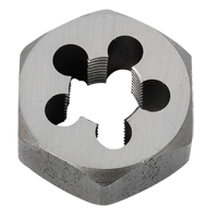Hex Rethreading Die Nut, 1"/1-1/16" Dia., 3/8"-18 Thread, Carbon Steel/Chromium Steel Dufferin Supply