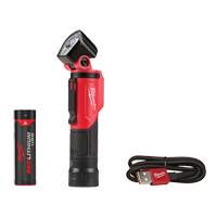 USB Pivoting Flashlight, LED, 500 Lumens, Rechargeable Batteries Dufferin Supply