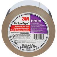 Venture Tape Aluminum Foil Tape, 1.8 mils Thick, 72 mm (3") x 45.7 m (150') Dufferin Supply