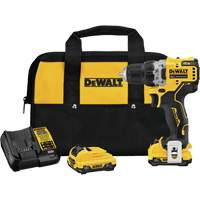 Xtreme Brushless Drill Driver Kit, Lithium-Ion, 12 V, 3/8" Chuck, 250 UWO Torque Dufferin Supply