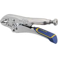 Fast Release Locking Pliers with Wire Cutter, 5" Length, Curved Jaw Dufferin Supply