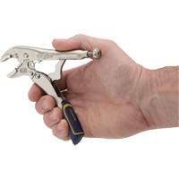 Fast Release Locking Pliers with Wire Cutter, 5" Length, Curved Jaw Dufferin Supply
