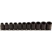Jeu de douilles, 11 Mcx, Chocs, Prise de 3/8" Dufferin Supply