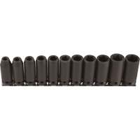 Jeu de douilles longues, 11 Mcx, Chocs, Prise de 3/8", Profond Dufferin Supply