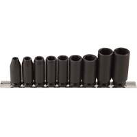 Jeu de douilles longues, 9 Mcx, Chocs, Prise de 3/8", Profond Dufferin Supply