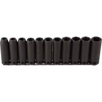 Jeu de douilles longues, 11 Mcx, Chocs, Prise de 1/2", Profond Dufferin Supply
