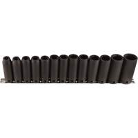 Jeu de douilles longues, 13 Mcx, Chocs, Prise de 1/2", Profond Dufferin Supply