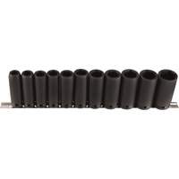 Jeu de douilles longues, 11 Mcx, Chocs, Prise de 1/2", Profond Dufferin Supply