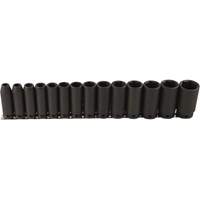 Jeu de douilles longues, 14 Mcx, Chocs, Prise de 1/2", Profond Dufferin Supply