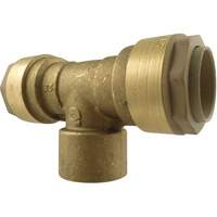 Quickline Air Piping Tee Connect, Brass, 1/2" Dufferin Supply