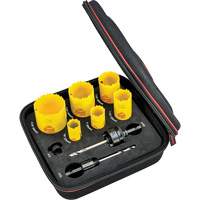 Deep Cut Hole Saw Kit, 9 Pieces Dufferin Supply