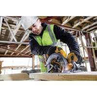 Ensemble de scie circulaire sans balai Flexvolt Max avec frein &eacute;lectrique, 7-1/4", 60 V Dufferin Supply