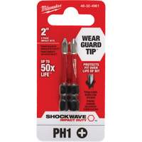 Shockwave Impact Duty Screwdriver Bit, Phillips, #1, 1/4" Drive Dufferin Supply
