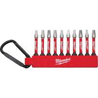 Shockwave Impact Driver Bit Set, Square, #2, 1/4" Drive Dufferin Supply