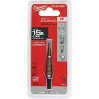Foret &eacute;tag&eacute;, 1/8"/#1 - #1/1/2", Incr&eacute;ments de 1/32", Acier rapide au cobalt Dufferin Supply