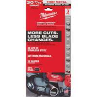 Lames-ruban pour coupes de m&eacute;taux extr&ecirc;mes, Acier rapide, 30-9/16" lo x 1/2" la x &eacute;paisseur 0,02", 12/14 dents par pouce Dufferin Supply