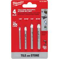 Natural Stone Bit Set, 4 Pieces, Carbide Dufferin Supply