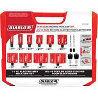 Electrician's Bi-Metal Hole Saw Set, 16 Pieces Dufferin Supply