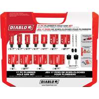Plumber's Bi-Metal Hole Saw Set, 17 Pieces Dufferin Supply