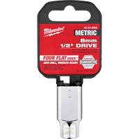 Metric Socket with Four Flat Sides, 8 mm, 1/2" Drive, 6 Points Dufferin Supply