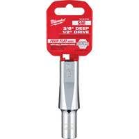 SAE Socket with Four Flat Sides, 3/8", 1/2" Drive, 6 Points, Deep Dufferin Supply