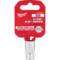SAE Socket with Four Flat Sides, 11/32", 3/8" Drive, 6 Points Dufferin Supply