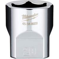 Metric Socket with Four Flat Sides, 20 mm, 3/8" Drive, 6 Points Dufferin Supply