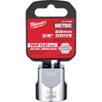 Metric Socket with Four Flat Sides, 22 mm, 3/8" Drive, 6 Points Dufferin Supply