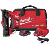 M18 Fuel 16 Gauge Angled Finish Nailer Kit, 18 V, Lithium-Ion Dufferin Supply