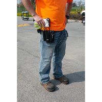 Porte-outils pour monteur de ligne, Porte-outil multiple, Cuir, 3 Poches Dufferin Supply