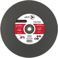 Meule &agrave; tronçonner Power Abrasive A24GP, 20" x 5/32", Arbre de 1", Type 1, 3000 Tr/min Dufferin Supply